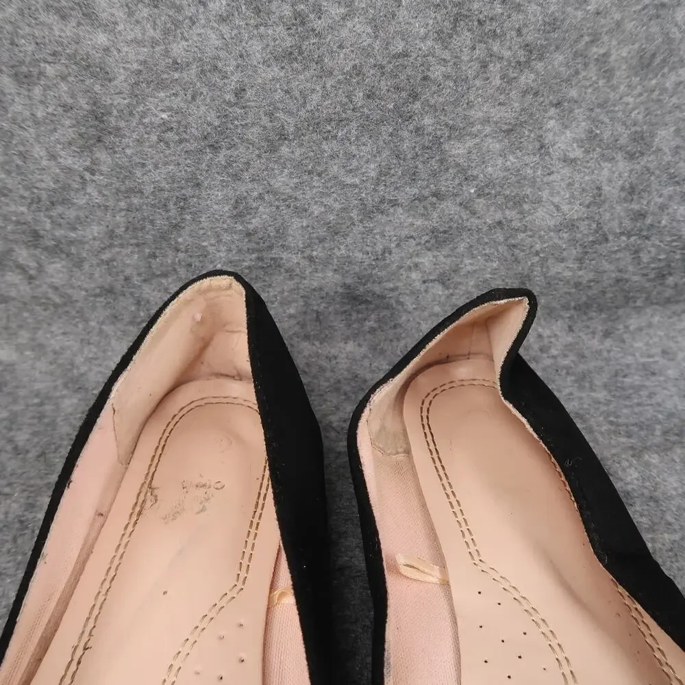 Link Shoes Kids Girls 3 Ballet Flats Loafer Slip On Black Round Toe Skimmer